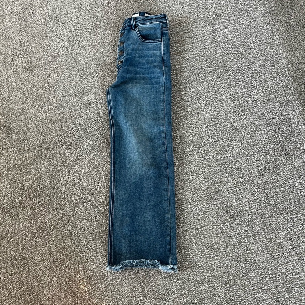 TNR Cropped Wide Leg Jeans